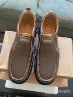 картинка 1 прикреплена к отзыву Walking Breathable Leather Casual Outdoor Men's Shoes for Loafers & Slip-Ons от Jeff Ross