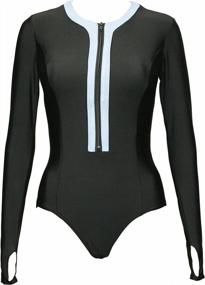 img 4 attached to Women'S Long Sleeve Tankini Swimsuit Sexy Bslingerie Swimwear