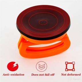 img 2 attached to 🚙 HNDJFDC Car Dent Puller: Orange Suction Cup Dent Remover - 5PCS Tools for Car Dent Repair, Glass, Tile, Mirror, Granite Lifting, and Object Moving