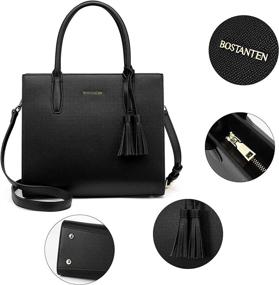 img 2 attached to BOSTANTEN Satchel Handbags Designer Crossbody Women's Handbags & Wallets : Satchels