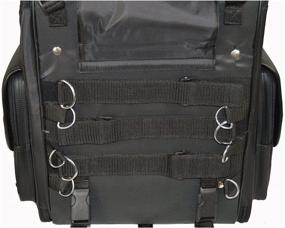 img 2 attached to 🏍️ Spacious Vance Leather Sissy Bar Bag with Convertible Backpack Straps: Ideal for Motorcycle Enthusiasts