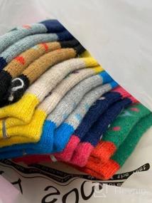 img 6 attached to Thick Thermal Wool Socks for Kids - 6 Pairs of Warm Winter Crew Socks for Toddlers, Girls, and Boys