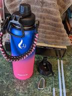 img 1 attached to 18/8 Insulated Stainless Steel Vacuum Water Bottle With Wide Mouth Straw Lid & Handle, BPA Free Leakproof Travel Jug Flask For Sports (22Oz, 32Oz, 40Oz, 64Oz, 128Oz) review by Lamont Wilson