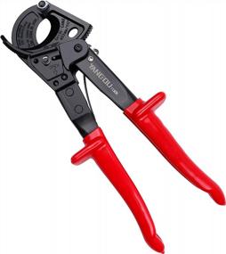 img 4 attached to Heavy Duty Aluminum Copper Ratchet Cable Cutter For Cutting Electrical Wire Up To 240Mm² - Yangoutool Ratchet Cable Wire Cutter Pliers