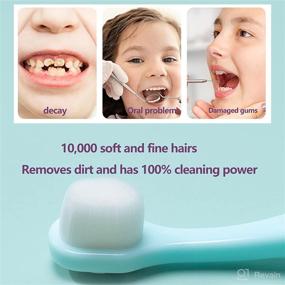 img 3 attached to 🦷 Revolutionary Toddler Toothbrush with Nano Tongue Cleaner for Kids