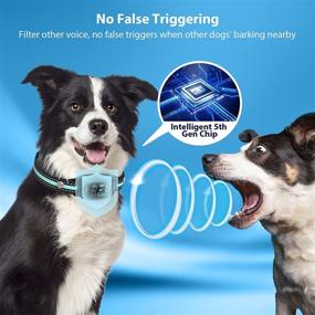 img 2 attached to 🐶 GHORA Anti Bark Collar for Dogs – Rechargeable Training Collar with Smart Triggering, 5 Adjustable Sensitivity Levels & Beep, Vibration, Shock – No Bark Collar for Small, Medium, Large Dogs (8-150lbs)