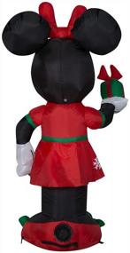 img 3 attached to 3.5 FT Tall Gemmy 84233 Airblown Minnie With Present Christmas Inflatable Decoration