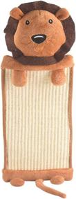 img 4 attached to 🐱 FRIENPET Hanging Cat Scratcher: Linen Cat Scratching Mat with Adorable Brown Lion Doll