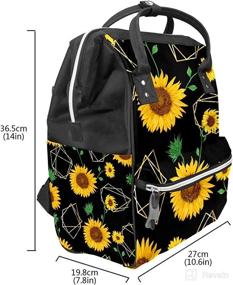 img 2 attached to FCZ Backpack Diaper Bag: Stylish Shoulder Bag for Moms and Dads, Lightweight, Durable, and Spacious Travel Daypack
