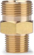 upgrade your pressure washer with muturq m22 male to 3/8 inch npt male adapter: 4500 psi compatible with top brands logo