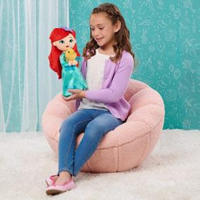 img 3 attached to Очаровательные плюшевые игрушки принцессы Диснея Ариэль и Флаундер для детей от 2 лет и старше