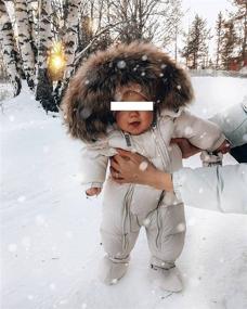 img 3 attached to Muineobuka Newborn Snowsuit Jumpsuits Outfits Apparel & Accessories Baby Boys best for Clothing