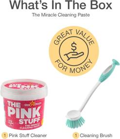 img 2 attached to 🧼 The Pink Stuff - The Ultimate All Purpose Cleaning Paste & Deep Clean Brush Combo (Cream And Brush)