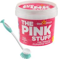 🧼 the pink stuff - the ultimate all purpose cleaning paste & deep clean brush combo (cream and brush) logo