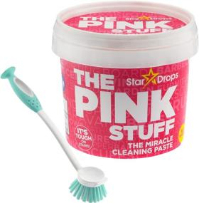 img 4 attached to 🧼 The Pink Stuff - The Ultimate All Purpose Cleaning Paste & Deep Clean Brush Combo (Cream And Brush)