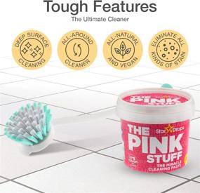 img 1 attached to 🧼 The Pink Stuff - The Ultimate All Purpose Cleaning Paste & Deep Clean Brush Combo (Cream And Brush)