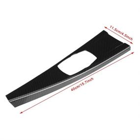 img 3 attached to 🚗 Aramox Carbon Fiber ABS Multimedia Panel Cover for Left-Hand Driving - 3 Series F30 F34, 4 Series F33 F36