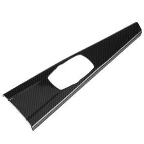 img 4 attached to 🚗 Aramox Carbon Fiber ABS Multimedia Panel Cover for Left-Hand Driving - 3 Series F30 F34, 4 Series F33 F36