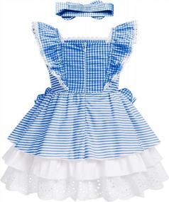 img 3 attached to Toddler Girls' Sleeveless Lace Ruffled Tulle Dress Sweet Lolita Princess Birthday Party Pageant Outfit