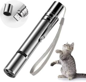 img 4 attached to 🐾 Red LED Light Laser Pointer for Indoor Cats and Dogs - Long Range 3 Modes, USB Rechargeable, Cat Toy for Playtime and Exercise