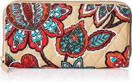vera bradley women's handbags & wallets - georgia signature flowers collection, wallets included logo