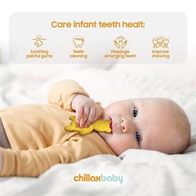 img 1 attached to 🍼 CHILLAX Teether Toys - Soothing Baby Teething Relief Toys | Help Relieve Gum Pain - Soft, Easy-to-Grip, Non-BPA Silicone Teethers for Babies | Dishwasher-Safe | Ideal Shower Gifts for Infants 3+ Months Old