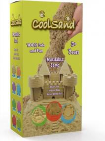 img 1 attached to 2 Lb CoolSand Natural Moldable Indoor Play Sand - Resealable Bag Refill Pack