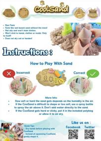 img 2 attached to 2 Lb CoolSand Natural Moldable Indoor Play Sand - Resealable Bag Refill Pack