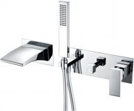wall mount waterfall tub faucet with hand shower by sumerain logo