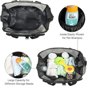 img 1 attached to Multi-functional Pet Grooming Organizer Bag: Perfect for Home Storage and Travel