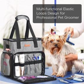 img 3 attached to Multi-functional Pet Grooming Organizer Bag: Perfect for Home Storage and Travel