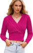flaunt your figure with kisscynest women's flattering cropped sweater pullover logo