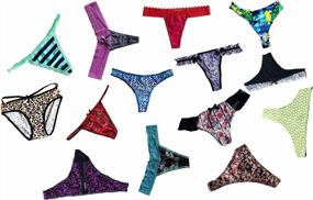 img 1 attached to Assorted Multi-Colored Women'S Panties Pack - Morvia Variety Of Sexy Thongs, Hipster Briefs, G-Strings And Tangas Underwear