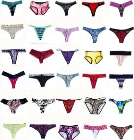 img 3 attached to Assorted Multi-Colored Women'S Panties Pack - Morvia Variety Of Sexy Thongs, Hipster Briefs, G-Strings And Tangas Underwear
