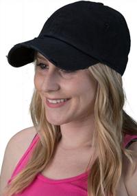 img 1 attached to Unstructured Polo Style Low Profile Baseball Cap With Adjustable Strap - Funky Junque Dad Hat