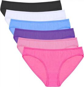 img 4 attached to Anzermix Women'S Breathable Cotton Bikini Panties Pack Of 6