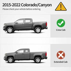 img 3 attached to Улучшите свою поездку: комплект защиты боковых подножек OEDRO 4 дюйма для Chevy Colorado / GMC Canyon Crew Cab 2015-2022 гг.