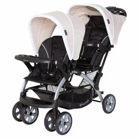 img 3 attached to Double Stroller With 2 Infant Car Seats - Baby Trend Sit N Stand Compact & Easy Fold With Ally 35 Carriers And Cozy Covers