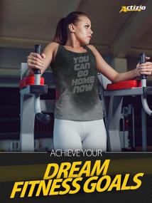img 2 attached to Women'S Sweat Activated Tank Top - Funny Workout Design - Go Home Now