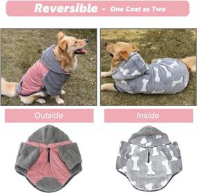 img 1 attached to Reversible Dog Coats Cold Weather