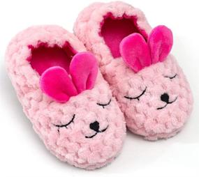 img 3 attached to DADAWEN Toddler Slippers Cartoon Animal Boys' Shoes and Slippers