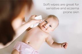img 3 attached to 👶 Гипоаллергенные детские влажные салфетки от MD Moms - одобренные для чувствительной кожи полотенца для экземы и путешествий (12 штук в пакете)