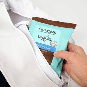 img 2 attached to 👶 Гипоаллергенные детские влажные салфетки от MD Moms - одобренные для чувствительной кожи полотенца для экземы и путешествий (12 штук в пакете)