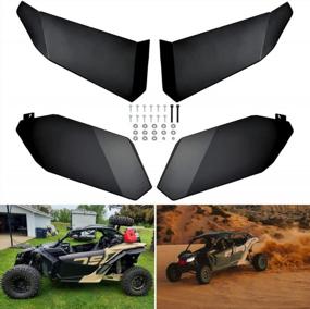 img 4 attached to Aluminum Lower Door Inserts For 2017-2022 Can-Am Maverick X3/X3 MAX XDS/XRS/R TURBO - 4 Doors By ELITEWILL