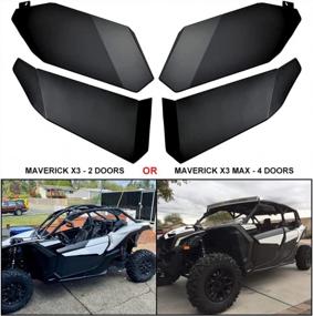 img 2 attached to Aluminum Lower Door Inserts For 2017-2022 Can-Am Maverick X3/X3 MAX XDS/XRS/R TURBO - 4 Doors By ELITEWILL