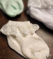 img 1 attached to Pack Of 2/3/4/6 Baby-Girls Eyelet Frilly Lace Socks For Newborn, Infant, Toddler, And Little Girls review by Matt Pavelko