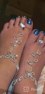 img 1 attached to Sparkle And Shine On The Beach: Women'S Rhinestone Barefoot Sandals For Weddings And Vacations! review by Michelle Langley