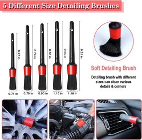 img 2 attached to 🧹 Complete 24PCS Car Detailing Brush Set with Cleaning Gel - Ultimate Auto Cleaning Tools Kit for Interior, Exterior, Wheels, Dashboard