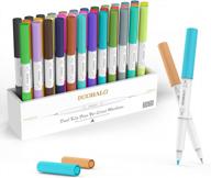 36 шт. в упаковке doohalo dual tip fine point pens для cricut maker 3/maker/explore 3/air 2 — идеальные маркеры для письма, рисования, раскрашивания, рисования и рукоделия аксессуары с наконечниками 0,4/1,0 логотип