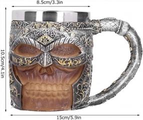 img 2 attached to Innovative Vintage Stainless Steel Beer Cup With Handle - Perfect For Coffee, Beer And Wine - Ideal For Bar, Pub, And Parties - Stylish Desk Ornaments For Christmas